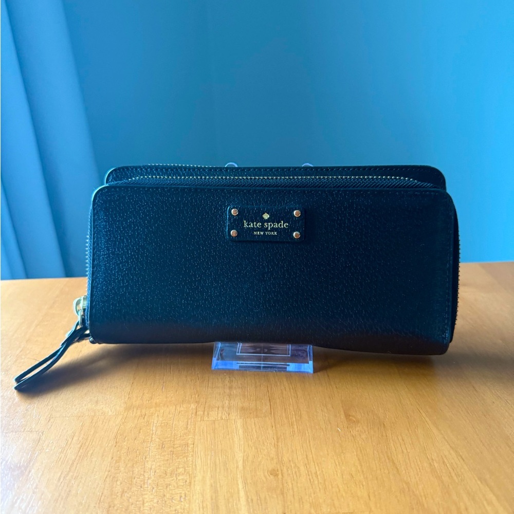 Kate Spade Black Double Zip Wallet
